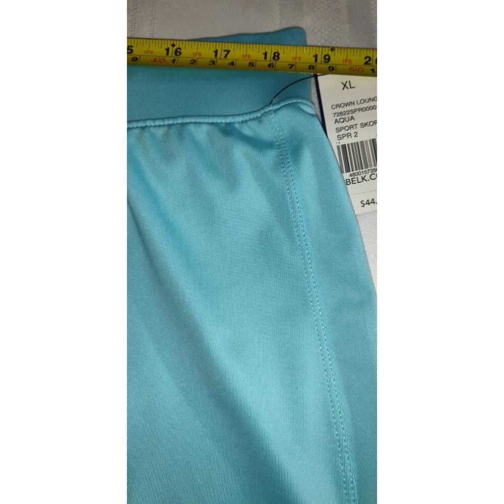 Crown & Ivy Skort Skirt + Shorts Women's Sz XL AQUA Sports Tennis Pickleball NWT - Picture 4 of 11
